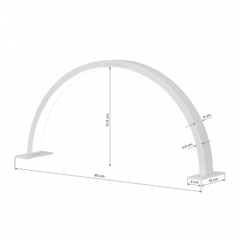 GLOW lampa do manicure ARCHE II szara